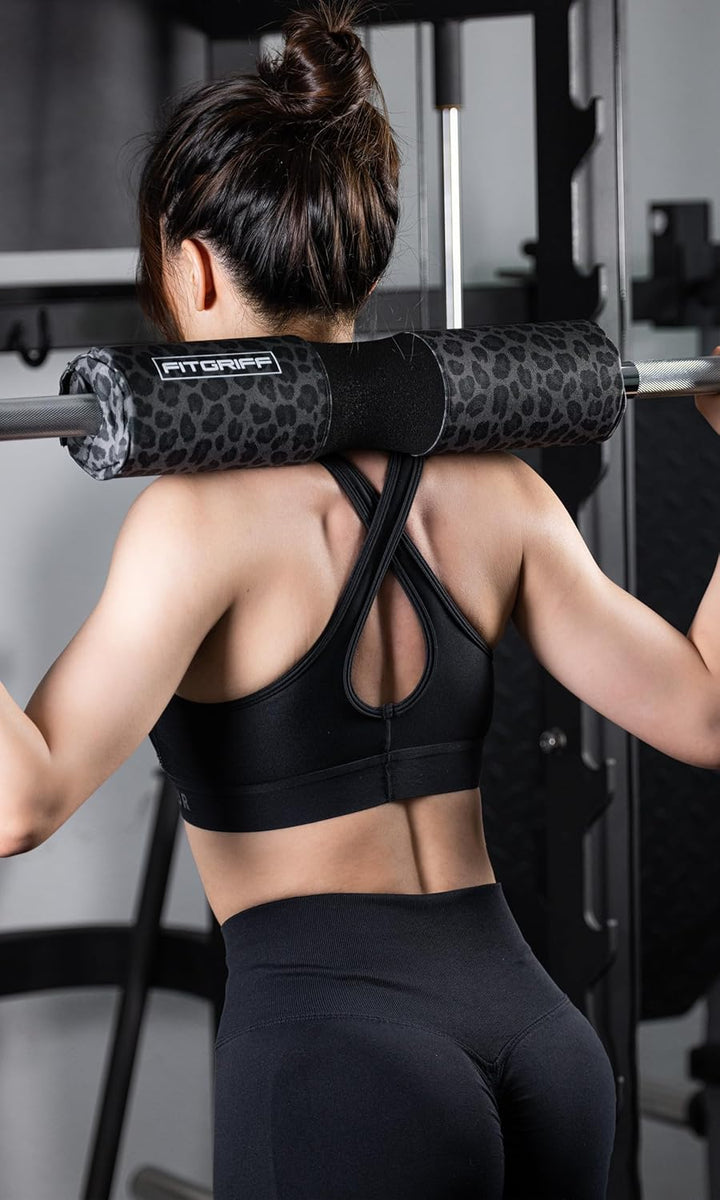 Fitgriff® Langhantel Polster, Hip Thrust Pad mit Klettverschluss - Hantel Nackenpolster - Polsterung