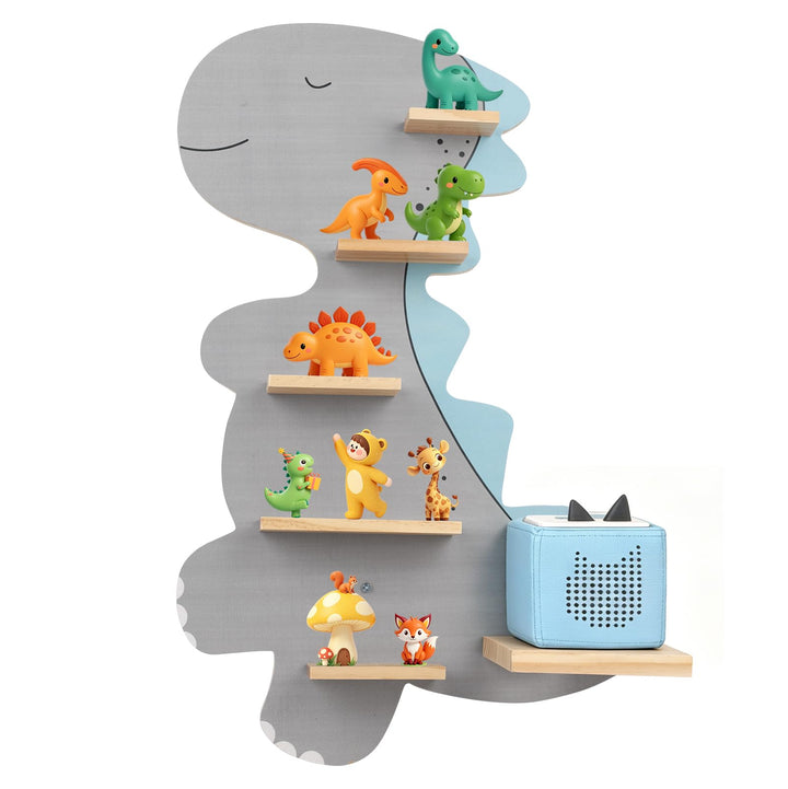 Magnetisch Regal für Tonie, Wand Regal für Toniebox/Tonie Figuren Aufbewahrung für Dino Motiv, Tonie