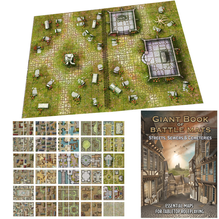 Loke Battle Mats | Giant Book of Streets Sewers & Cemeteries