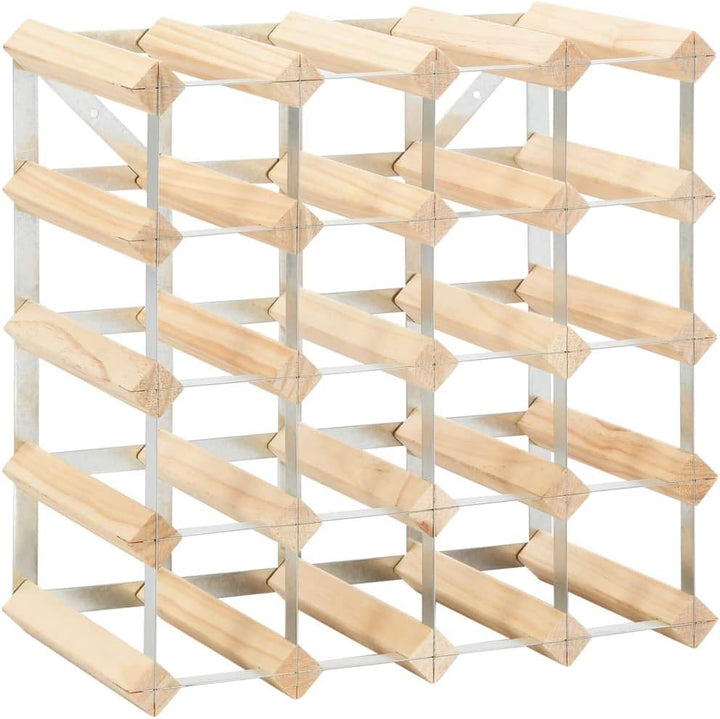 WIFESE Weinregal für 20 Flaschen Weinregal Holz GeträNkeregal Weinflaschenhalter Weinregal Metall Kl