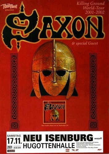 Saxon - Killing Ground, Neu-Isenburg & Frankfurt 2001 » Konzertplakat/Premium Poster | Live Konzert