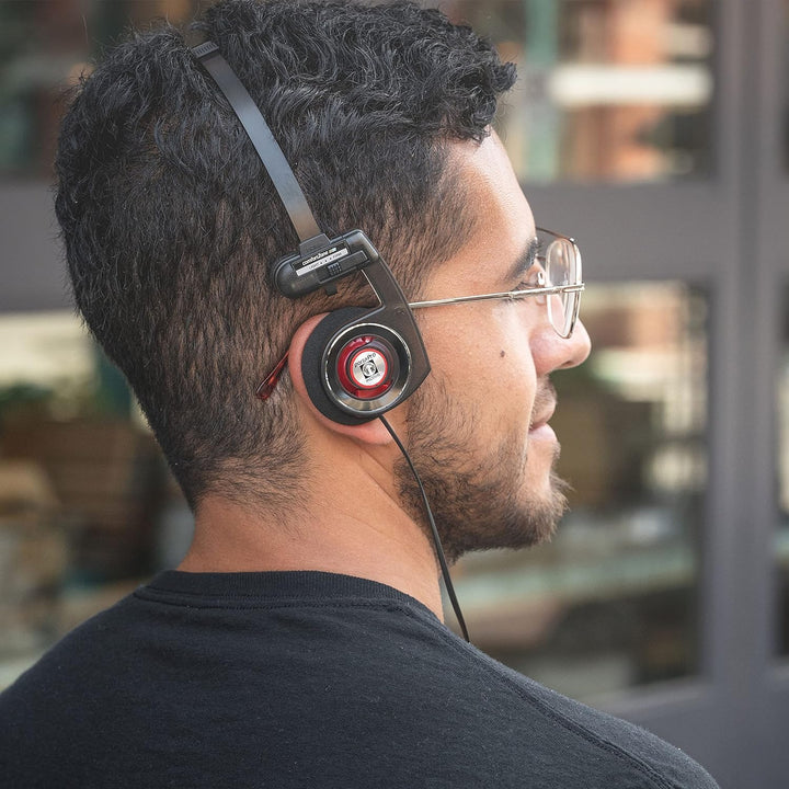 Koss Porta Pro Utility On-Ear-Kopfhörer, abnehmbares austauschbares Kabelsystem, zusammenklappbares