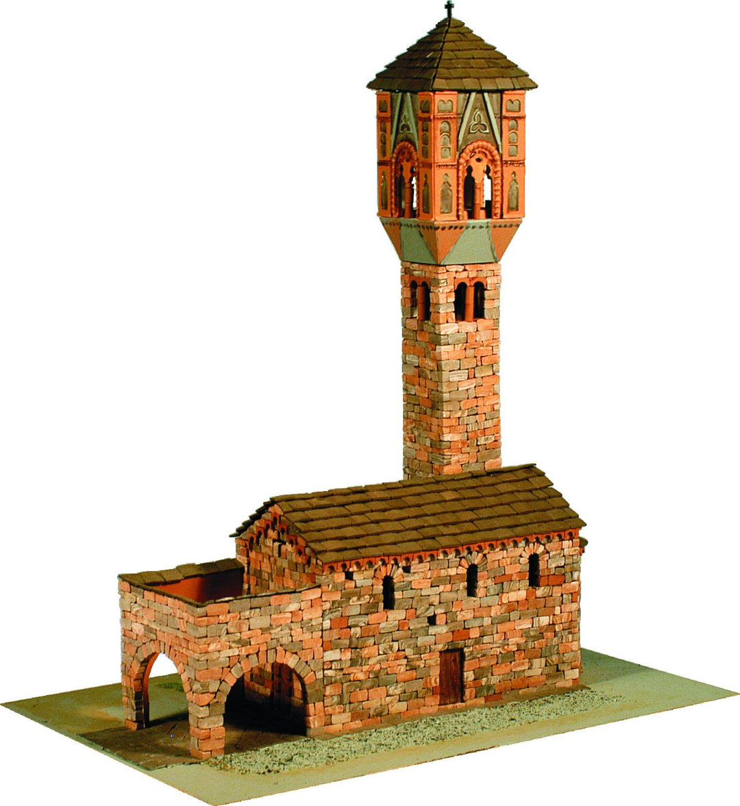 DOMUS-KITS Domus Kits40092 2400 Teile Romanica 15 Sta. Maria Maddalena Kirche Modell, Massstab 1:63,