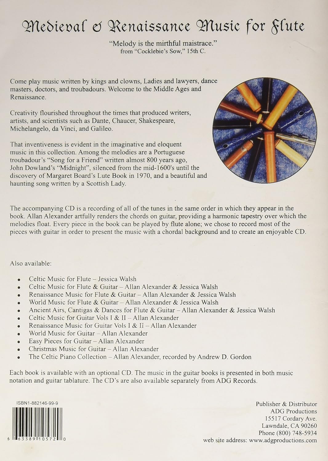 Renaissance And Medieval Music For Flute. Enthält Online-Audio, Musiknoten