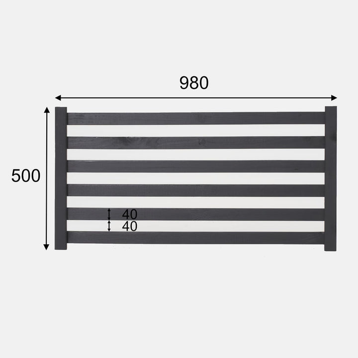 Modulares Rankgitter 50cm hoch – Spalier für Homerzo Pflanzkübel – Erweiterbare Holz Gitterwand für