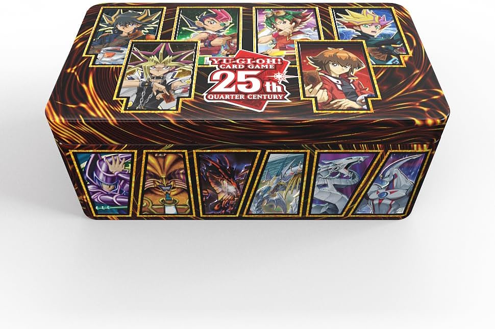 Yu-Gi-Oh! TRADING CARD GAME Tin of Dueling Heroes 25th Anniversary – Case (12 Stück) – Deutsche Ausg