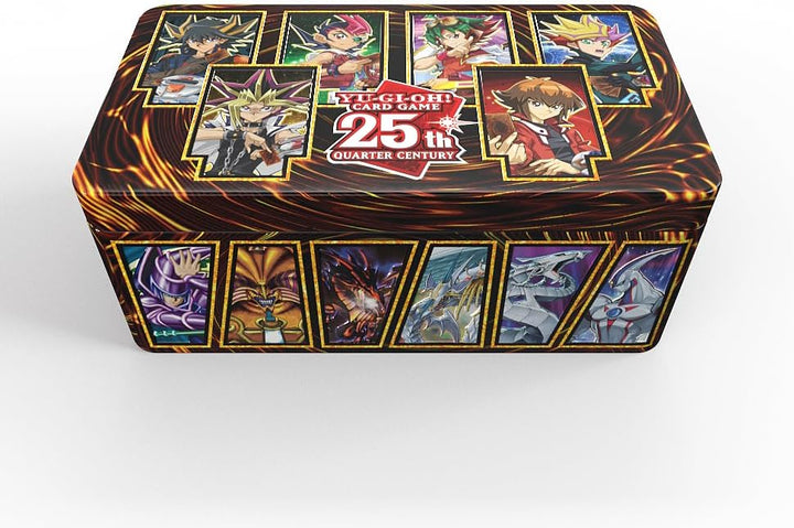 Yu-Gi-Oh! TRADING CARD GAME Tin of Dueling Heroes 25th Anniversary – Case (12 Stück) – Deutsche Ausg