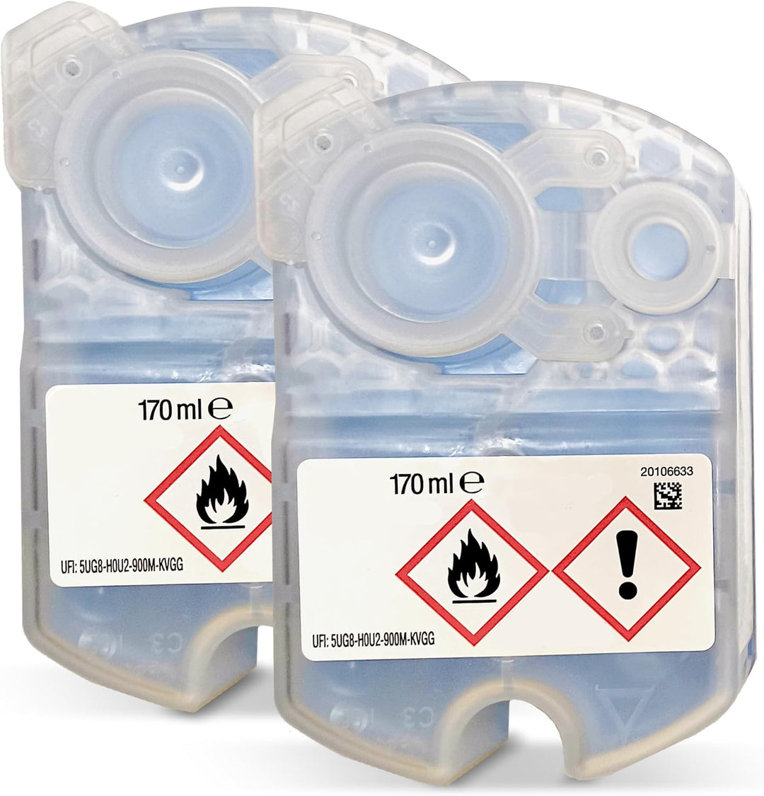 VIOKS 2x Reinigungskartusche Ersatz für Braun CCR2, 340 ml Desinfizierend für Rasierer Clean&Charge