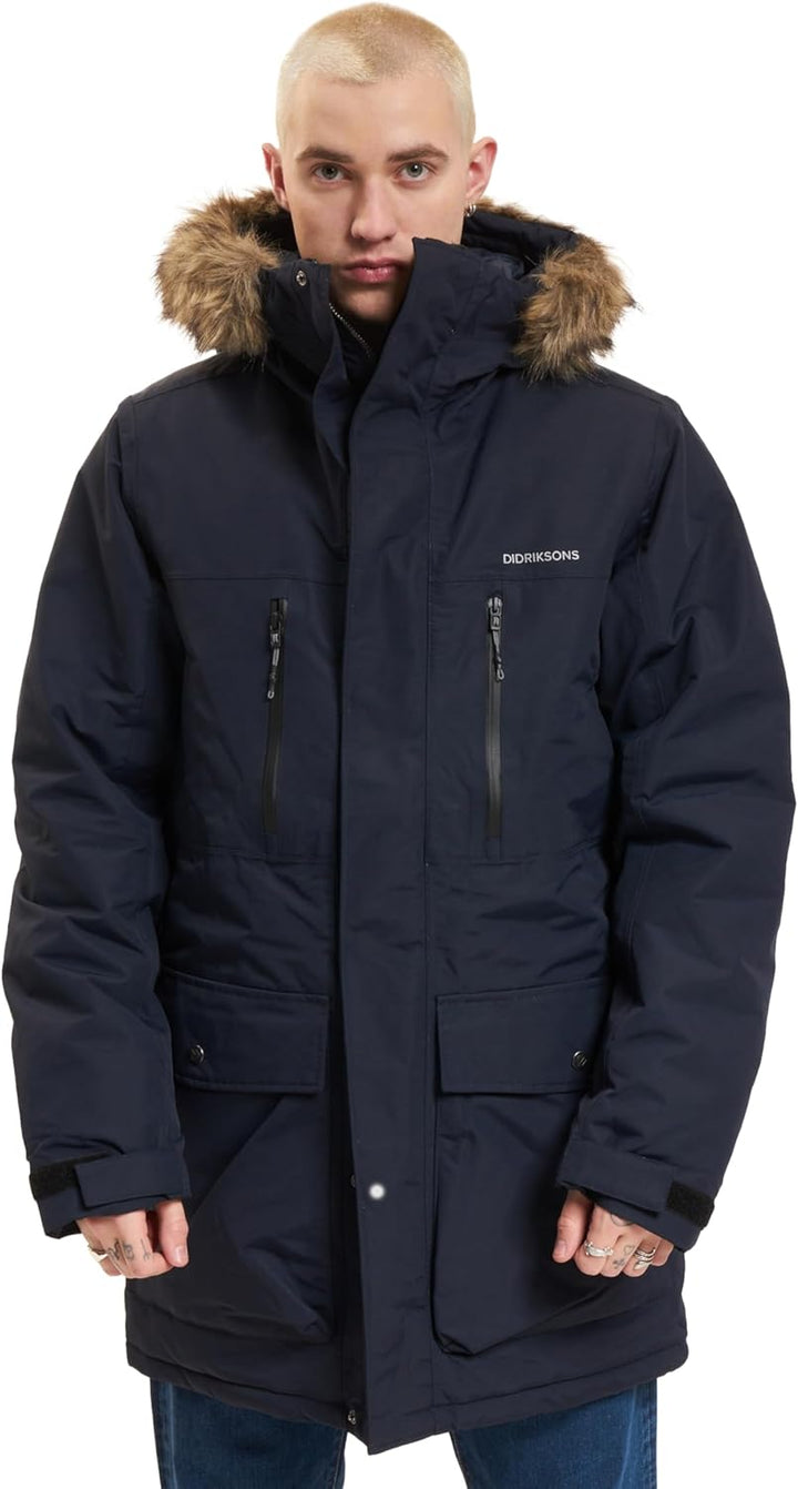 Didriksons Herren Winterjacke FREDRIK PARKA Einheitsgrösse Dunkelblau, Einheitsgrösse Dunkelblau