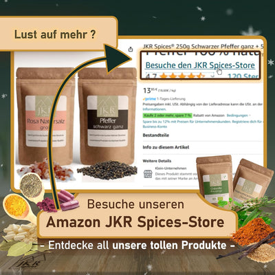 JKR Spices echter Bourbon Vanille Zucker 500g | Vanillezucker CO² neutral verpackt | Rohrzucker und