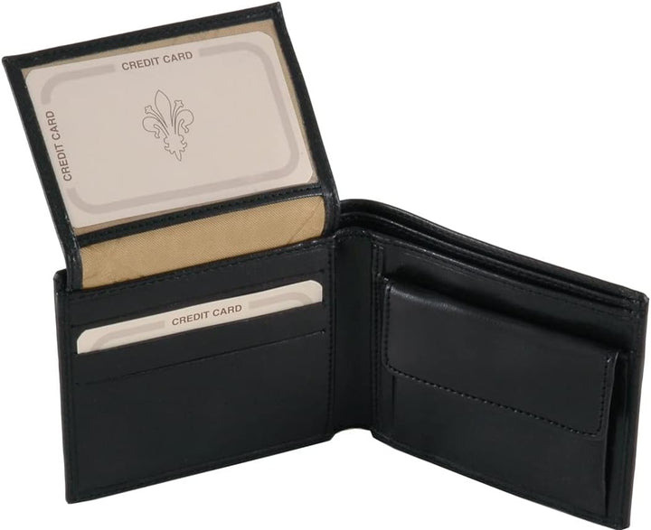 Tuscany Leather Exklusive Herren Brieftasche aus Leder mit 3 Scheinfächern und Münzfach Braun, Braun
