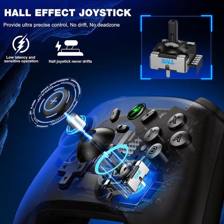 ALEEMTRY Switch Controller Kompatibel mit Switch 2/Switch/Lite/OLED, Wireless Switch Pro Controller