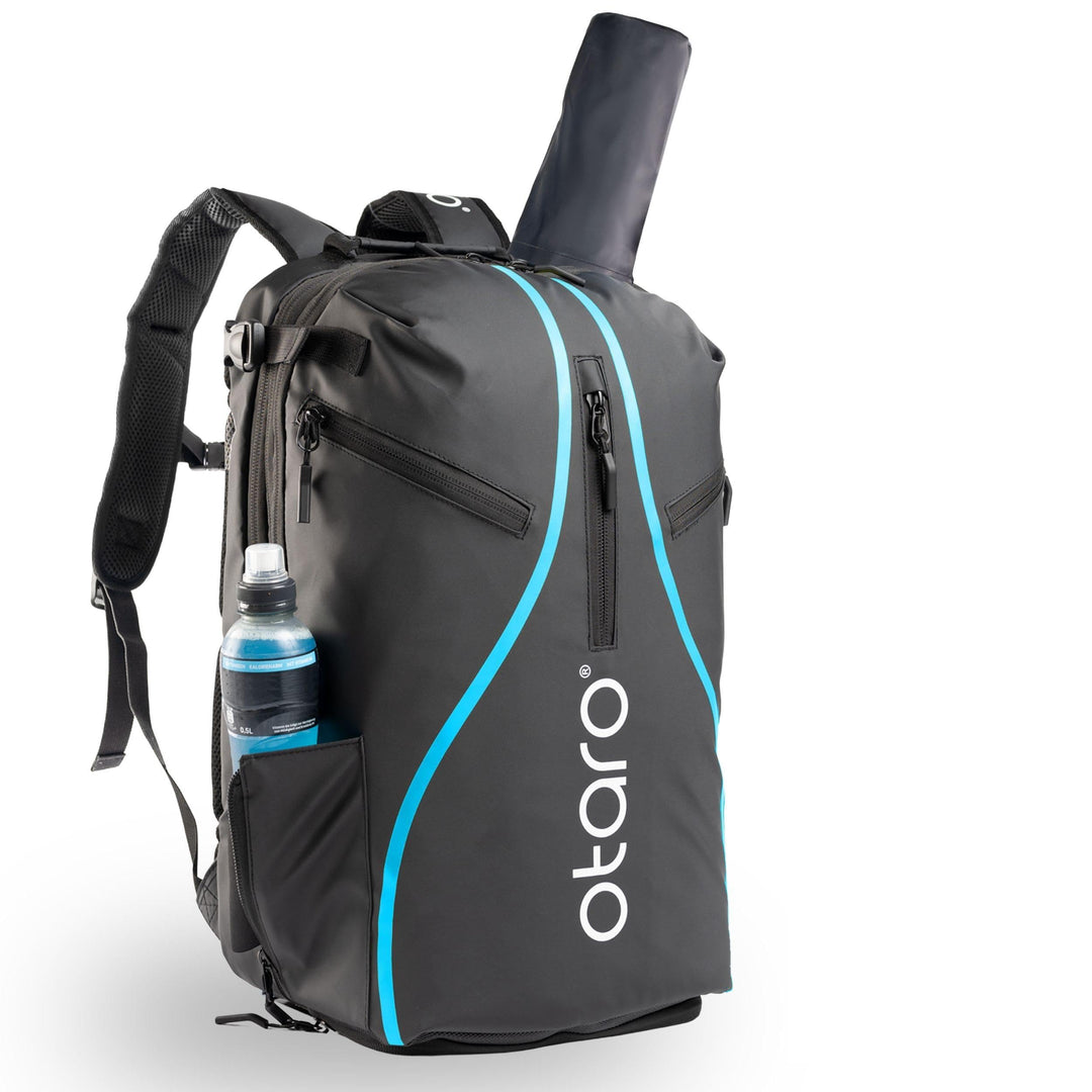 Otaro Tennisrucksack mit Schuhfach (Für 2 Tennisschläger) Inkl. Separierten Schuhfach & Schlägerschu