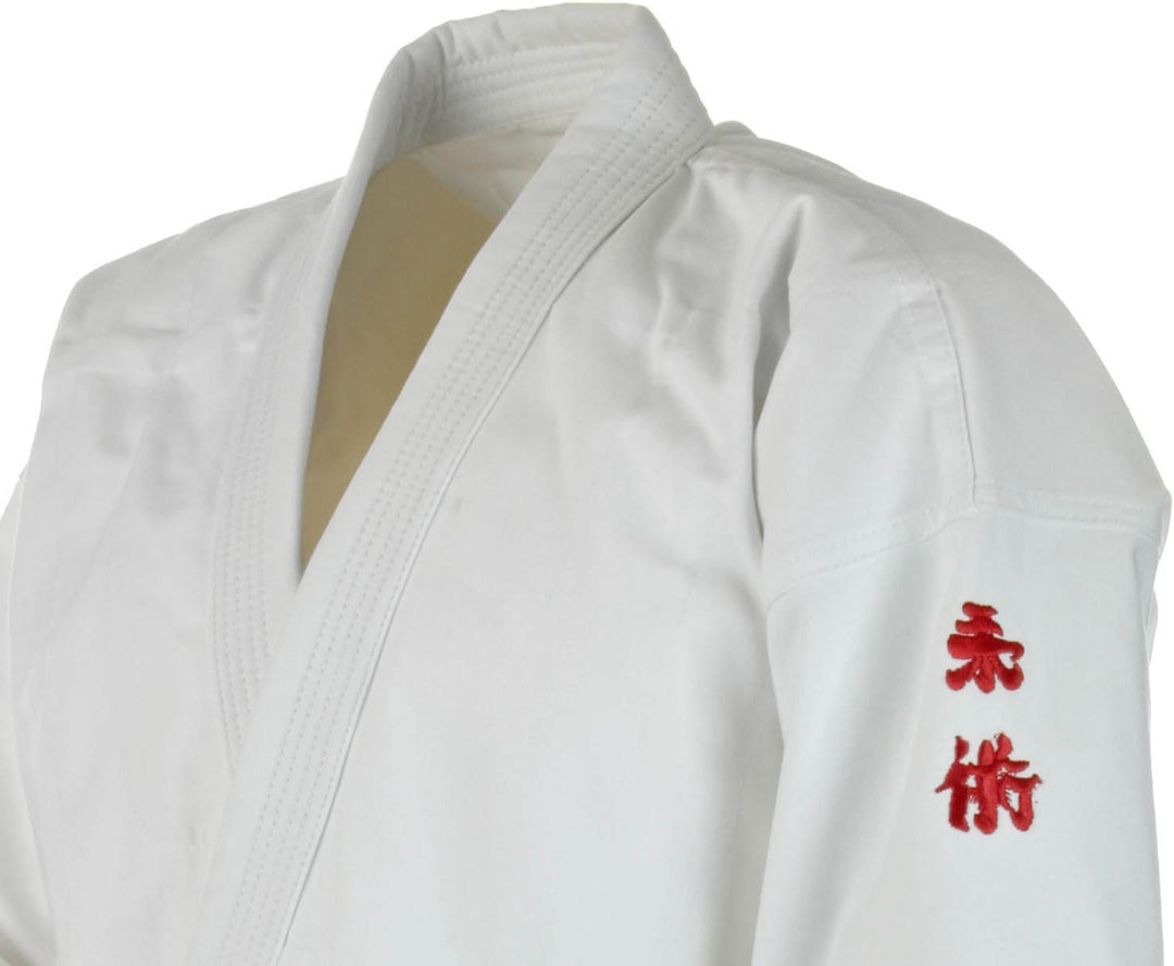 Ju-Sports Jujutsu Anzug to start Kids weiss - Moderner Gi für Kinder 100% Baumwolle, Reissfester Sto