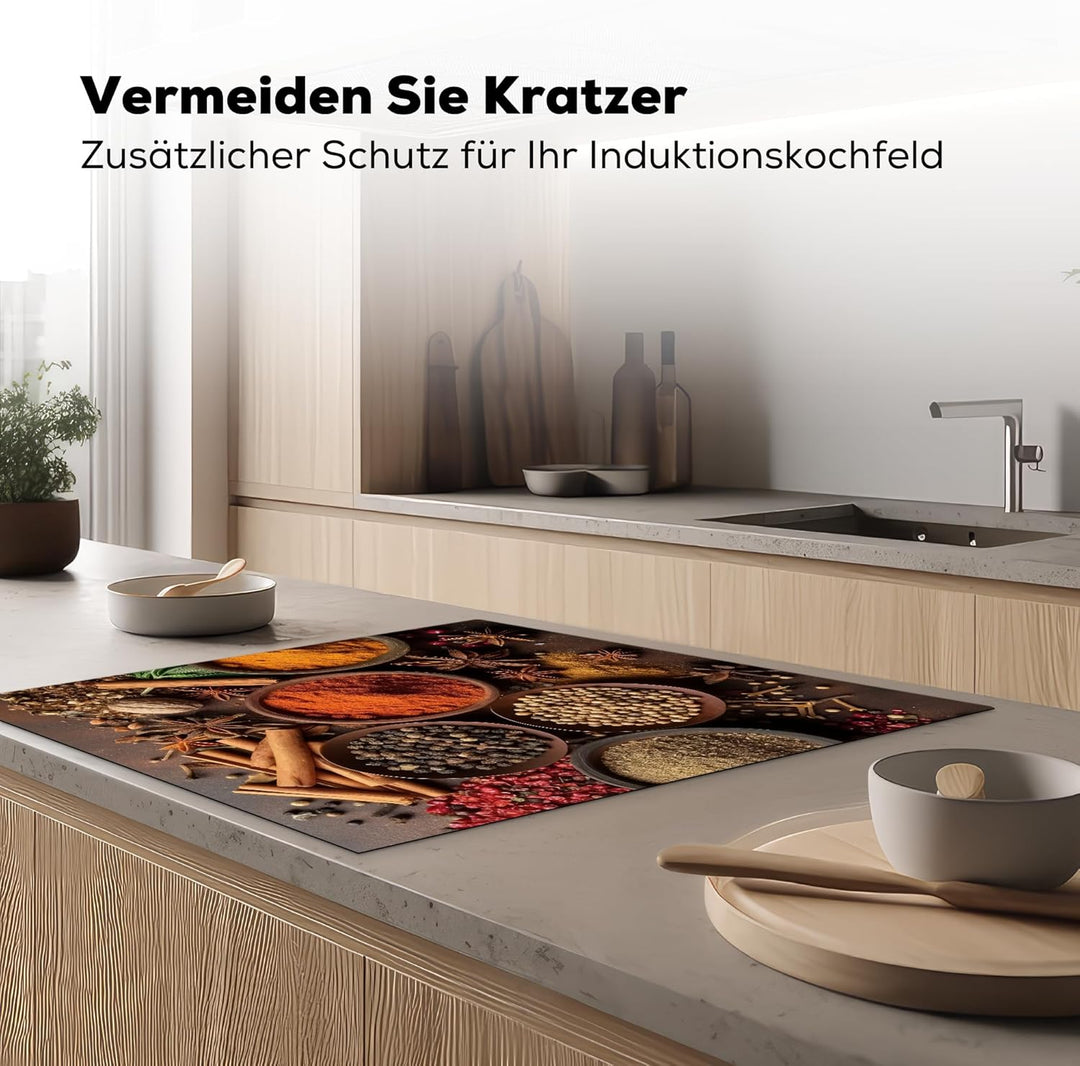 Herdabdeckplatte 78x78 cm Einteilig Ceranfeld Abdeckplatte Küche Deko Ceranfeldabdeckung Herdabdecku