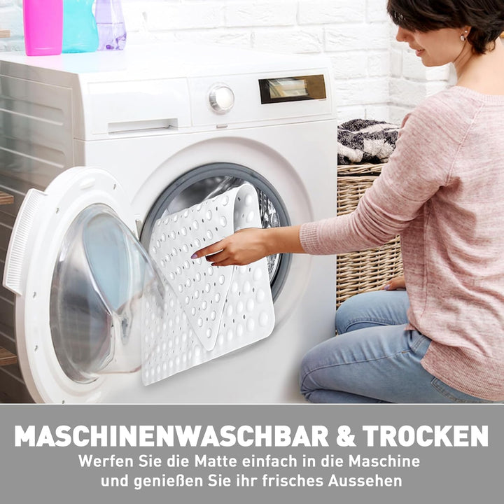 Duschmatte rutschfest Antirutschmatte Dusche 70 x 70 cm: Eckduschmatte Dreieckig Duscheinlage rutsch