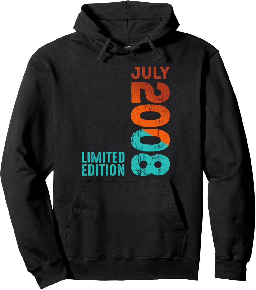 Juli 2008 Jahr 2008 Retro 2008 Vintage 2008 Seit 2008 Pullover Hoodie