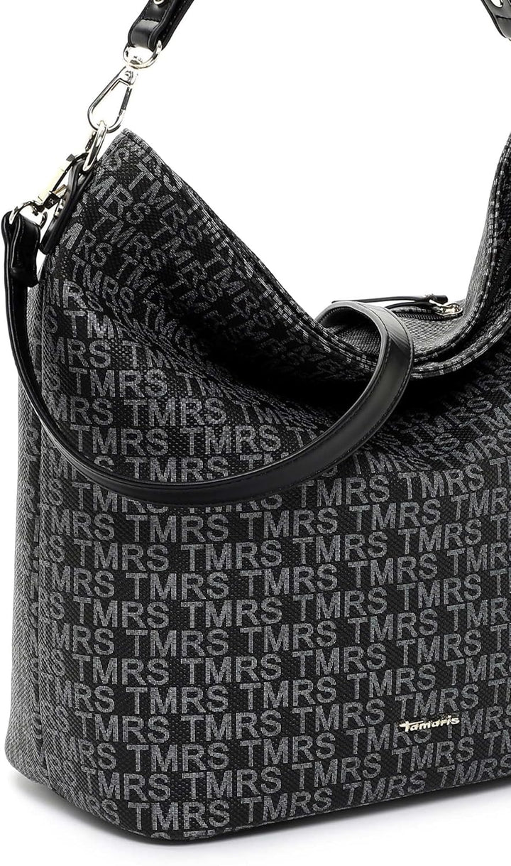 Tamaris Beutel Grace 31434 Damen Handtaschen Print Einheitsgrösse Schwarz, Einheitsgrösse Schwarz