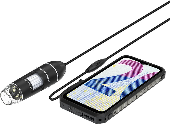 Ulefone uSmart C01 Digitalmikroskop 1000X Vergrösserung für Ulefone Armor 27T Pro/27/27T/27 Pro/Armo