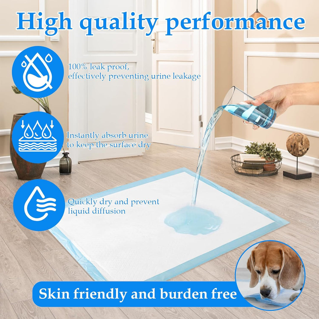 40 Stück Trainingspads für Hunde und Welpen, Auslaufsicheres PIPI Matten für Hunde, 60×60cm Pinkelma