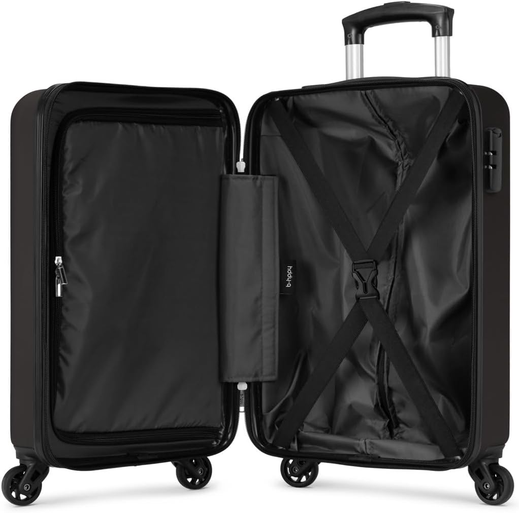 Handgepäck Koffer 53 x 35 x 20 cm - Koffer mit 4 Rollen - Hartschalen Trolley - Zahlenschloss - 33L