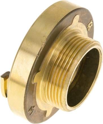 Storz-Kupplung G 1-1/2"(AG), 38, Messing Werkstoff:Messing Storz-Grösse:38 Gewinde:G 1-1/2"