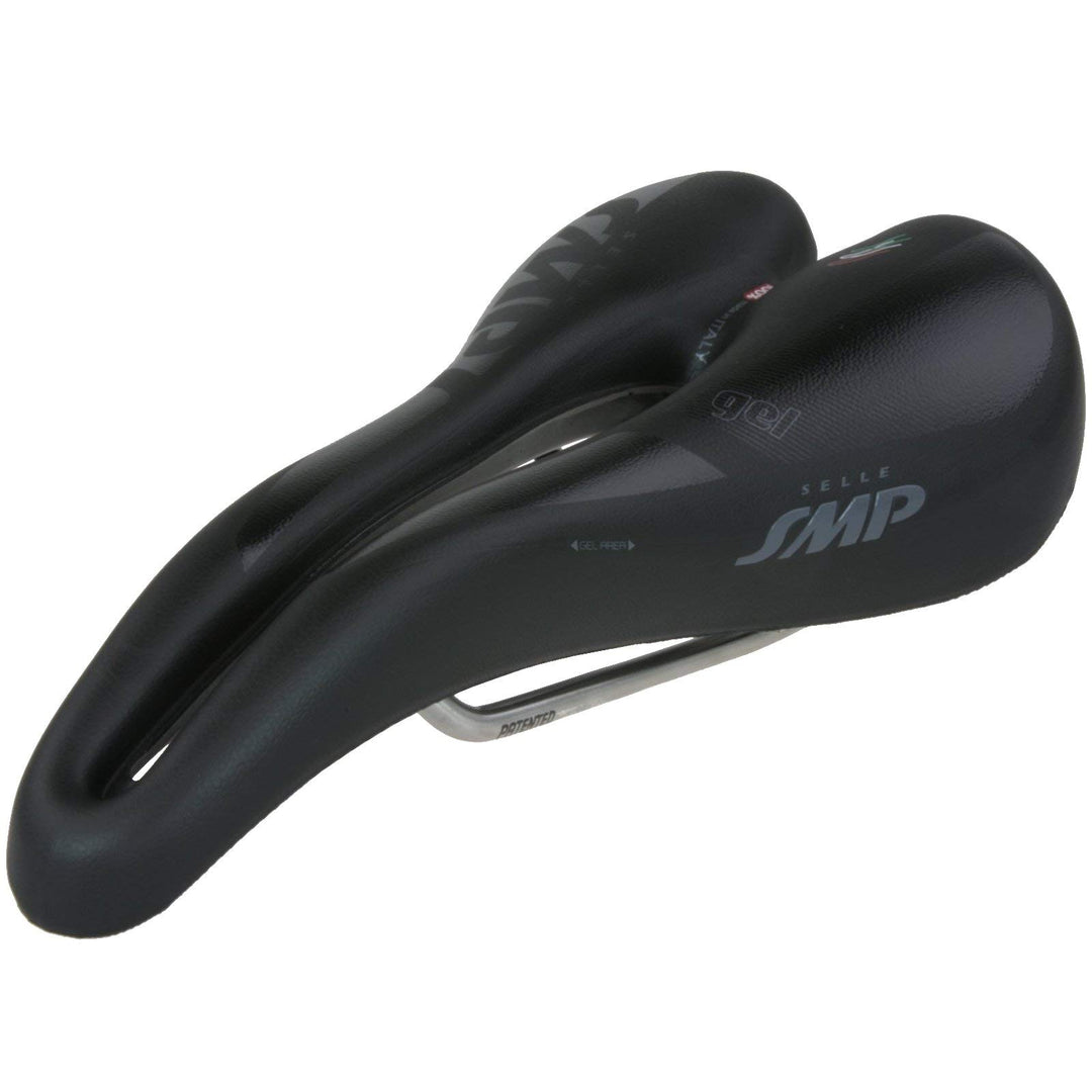 SMP Unisex – Erwachsene Hybrid Gel Sattel, Schwarz, Einheitsgrösse