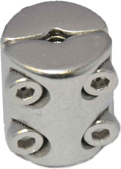 Klemmring für Drahtseil 6mm Drahtseilklemmring 2-tlg. mit 4 Schrauben Seilklemme Edelstahl A4 NIRO,