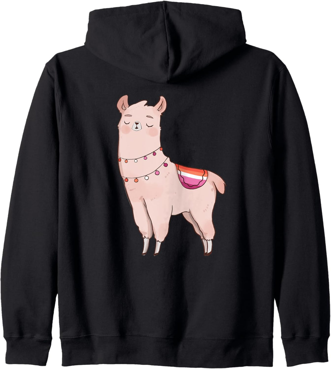 Lesbian Llama Cute Animal LGBTQ Alpaka Gay Pride Flagge Kapuzenjacke