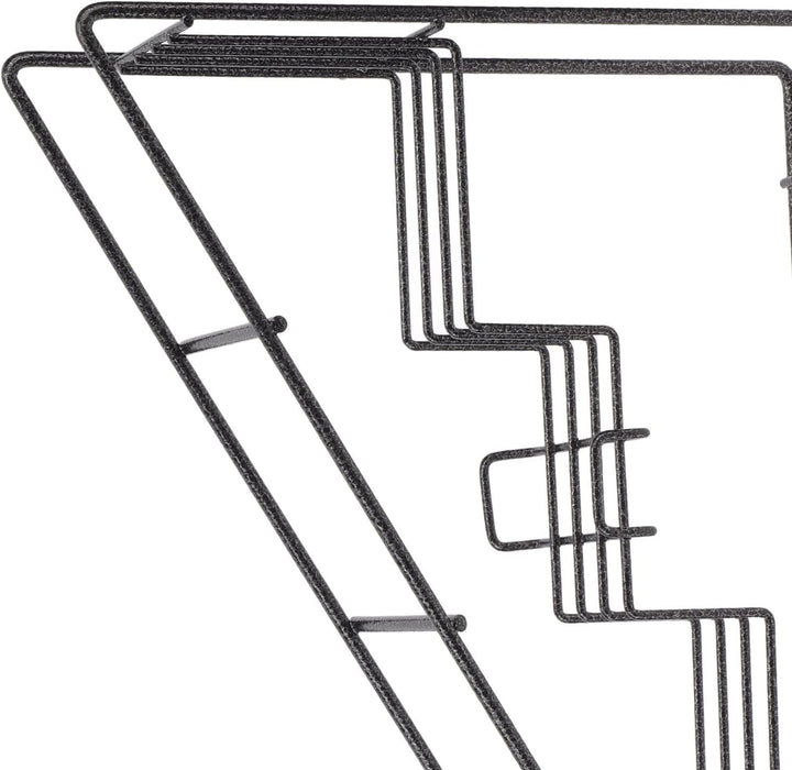 Draht-Flaschenhalter, Kaffee-Sirup-Halter 4 Flaschen Fach Sirup Veranstalter, Edelstahl Draht Weinfl