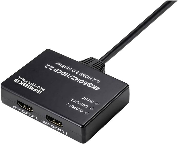 SpeaKa Professional SP-9443508 1+2 Port HDMI-Splitter Schwarz