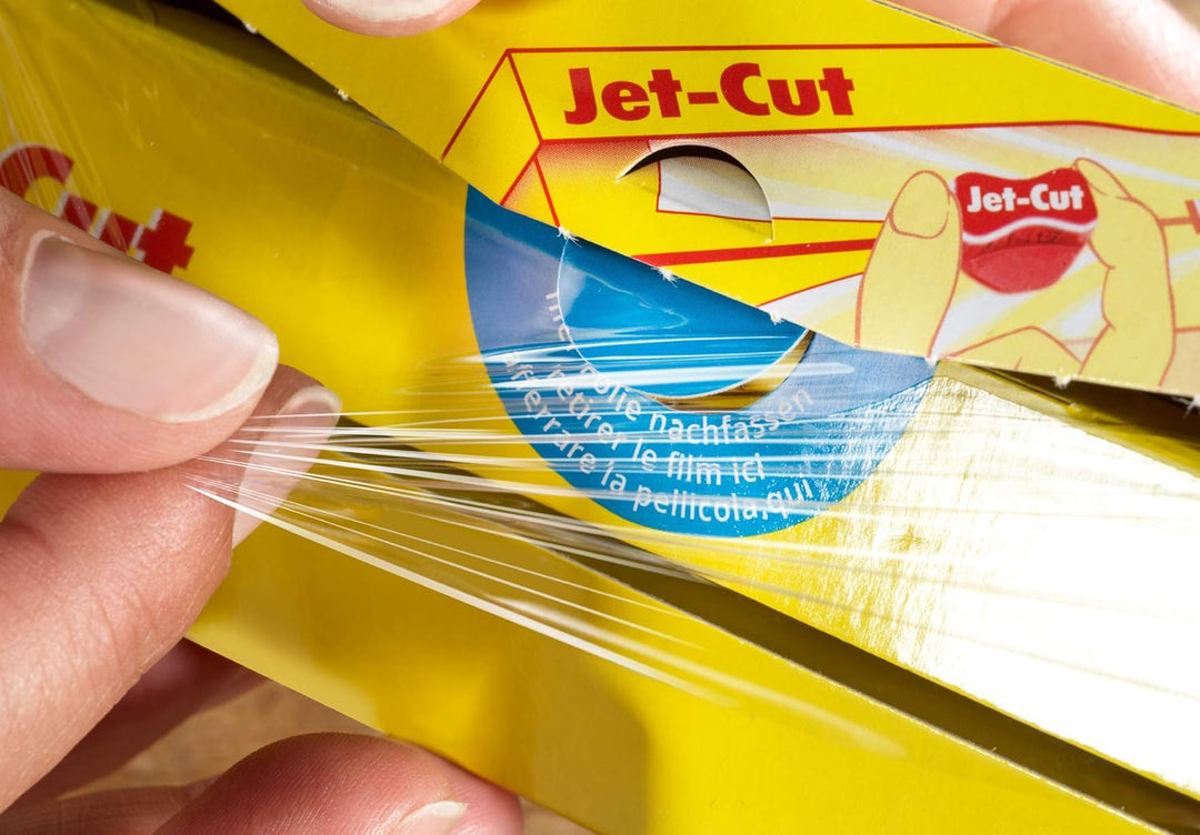 Jet-Cut Frischhaltefolie zum Schneiden, Gastronomie 30cm x 300m, PVC transparent, 1 Stück & Frischha