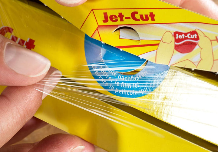 Jet-Cut Frischhaltefolie zum Schneiden, Gastronomie 30cm x 300m, PVC transparent, 1 Stück & Frischha