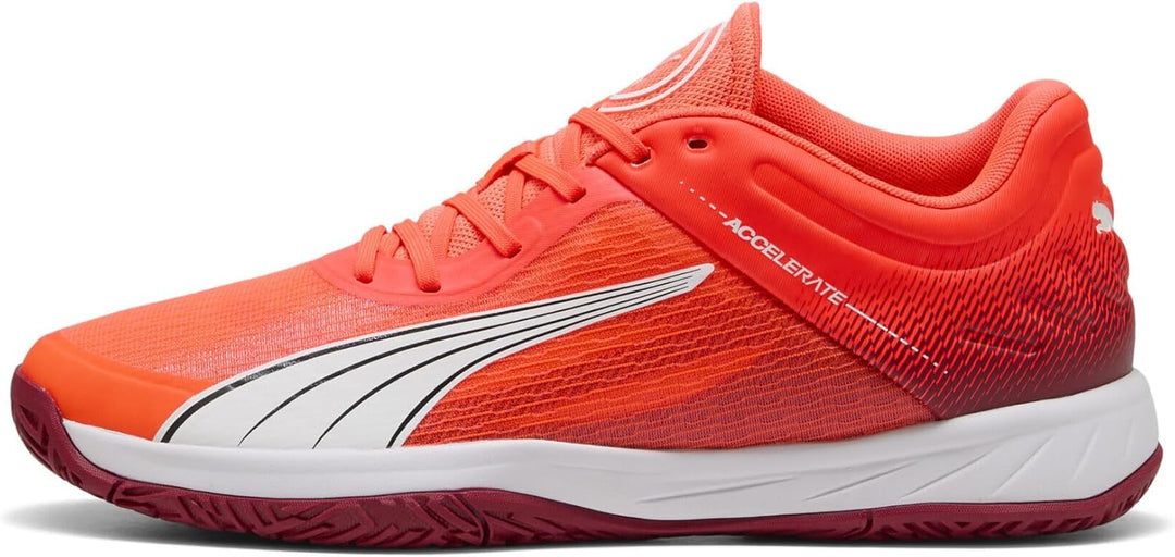 Puma Beschleunigt Den Turbo Unisex Hallenturnschuh 38 EU Glowing Red Puma White Dark Crimson Puma Bl