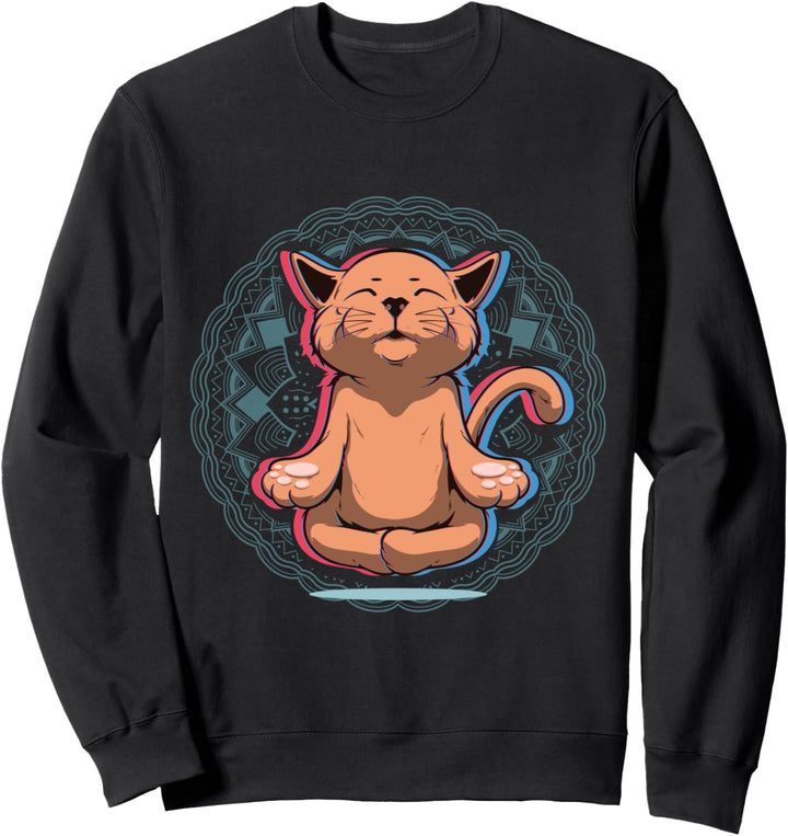 Katzen Yoga Hatha Vinyasa Kundalini Ashtanga Power Iyengar Sweatshirt