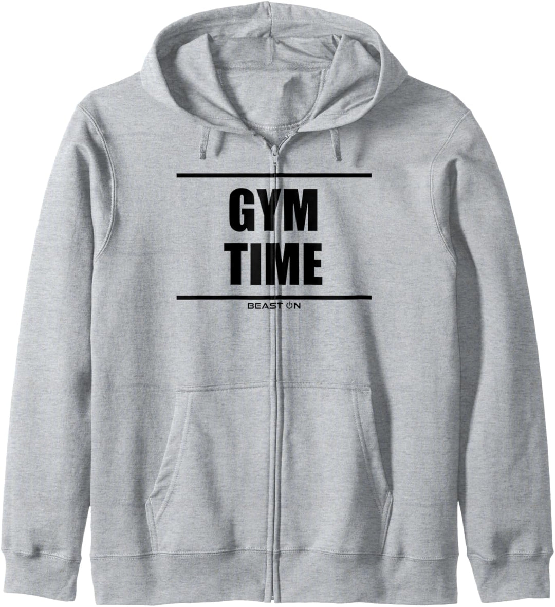 Gym Time Beast On Fitness Gym Motivation Workout weisses Kapuzenjacke