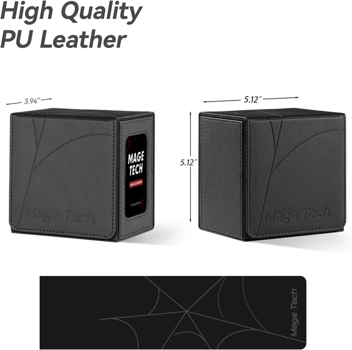 Card Deck Box für MTG Commander – Patentiertes Design, Commander Display, passend für 100 Doppelarmk
