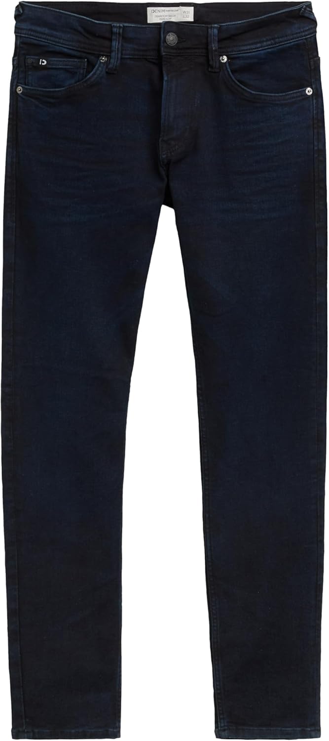 TOM TAILOR Denim Herren Piers Slim Jeans 34W / 36L 10170 - Blue Black Denim, 34W / 36L 10170 - Blue
