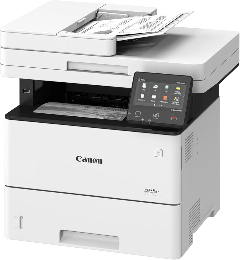 Canon i-SENSYS MF553dw s/w-Laser-Multifunktionsdrucker (Druck, Scan, Kopie, Fax, USB, WLAN, Duplex,