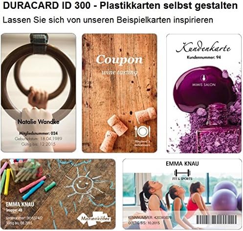 Durable Farbband und 100 Plastikkarten Duracard Printing Set, sortiert, 891300 Druckset, Druckset