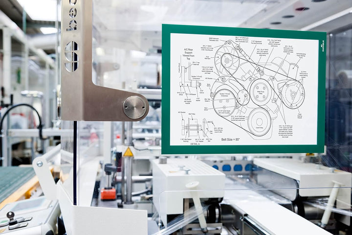Durable Info-Rahmen Duraframe (A4, selbstklebend mit Magnetverschluss) 10 Stück, grün, 488205 A4 Grü