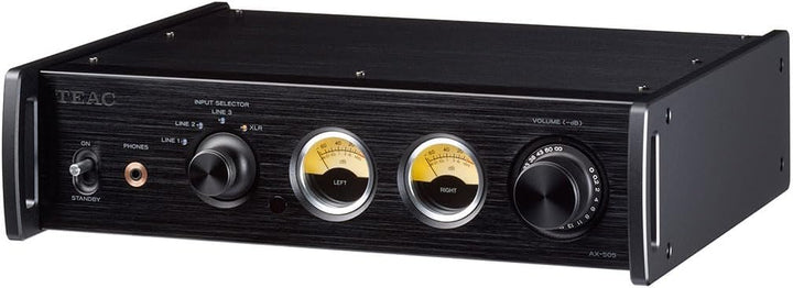 Teac AX-505-B Stereo Vollverstärker (115 Watt je Kanal, Stromsparfunktion, Kopfhörerverstärkerschalt
