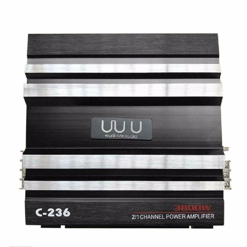 Riloer 3800 W Autoradio-Audio-Verstärker, 4 Ohm-Kanal-Verstärker, Super-Bass-Subwoofer, Stereo-Verst