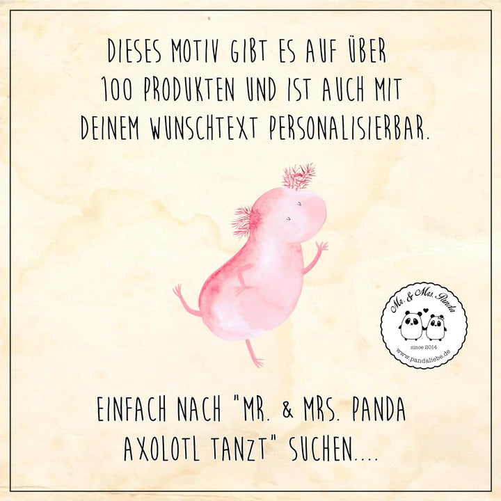 Mr. & Mrs. Panda Motiv WC Sitz Axolotl tanzt - Geschenk, verrückt, Klobrille, Hüpfen, WC-Sitz, Tanze