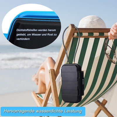 NBYT-Kombinations- tragbarer Safe, Geldkasten, Strand Safe, Strand Wertsachen Safe, Code veränderbar