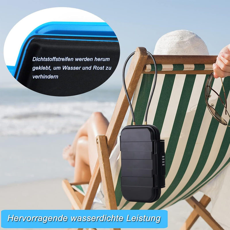 NBYT-Kombinations- tragbarer Safe, Geldkasten, Strand Safe, Strand Wertsachen Safe, Code veränderbar
