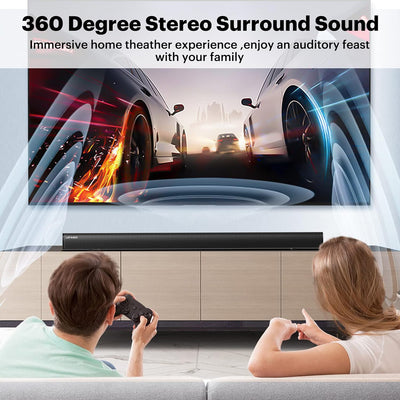 LEFANDI Soundbar für TV Geräte, Bluetooth Lautsprecher PC Soundbar 2.1 Kanal Surround Sound Heimkino