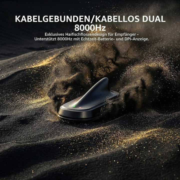 ATTACK SHARK X11 Ultra Kabellose Gaming-Maus mit C06 Ultra LED-Kabel, Carbonfaser-Verbundgehäuse, 54
