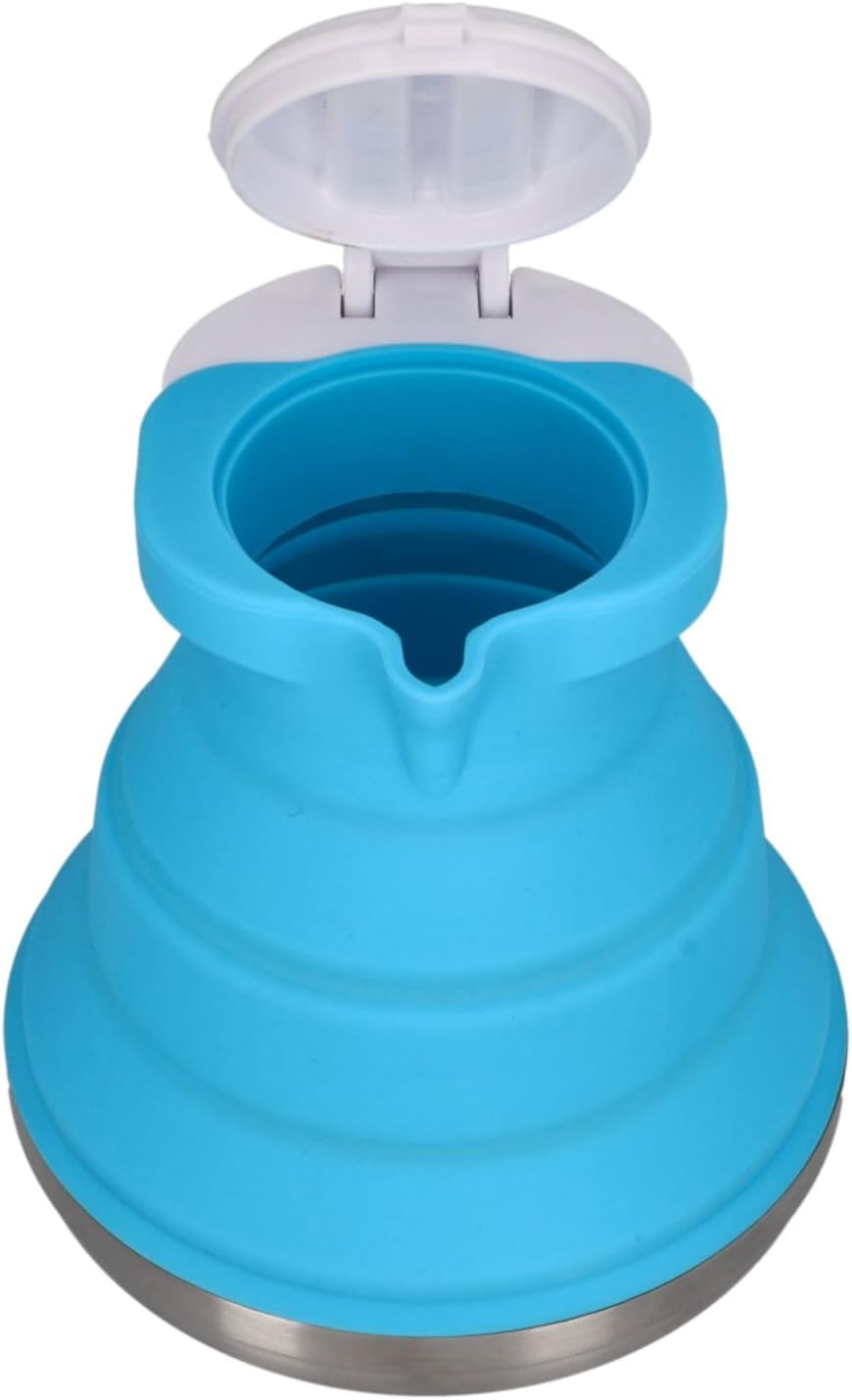 cartrend Caravan Wasserkessel faltbar, Camping Wasserkocher, 1,5 Liter Fassungsvermögen, platzsparen