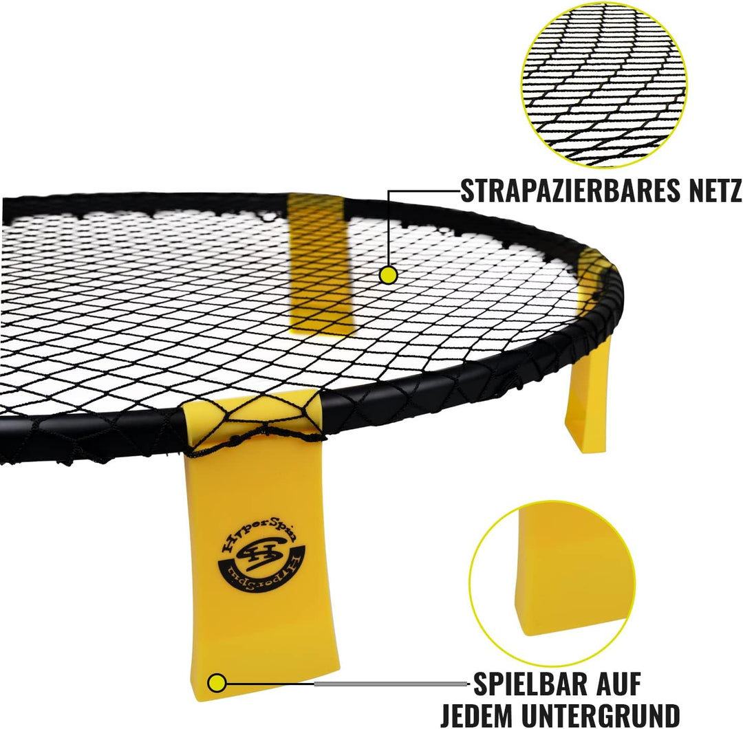 Hyperball Pro-Set mit 3 Bällen - Roundnet-Game zum Spielen im Freien, am Strand, Outdoor, enthält 1